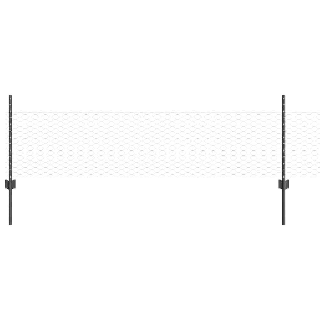 Zavarena žičana ograda 10 x 0,5 m (Š x V) Čelik premazan PVC-om