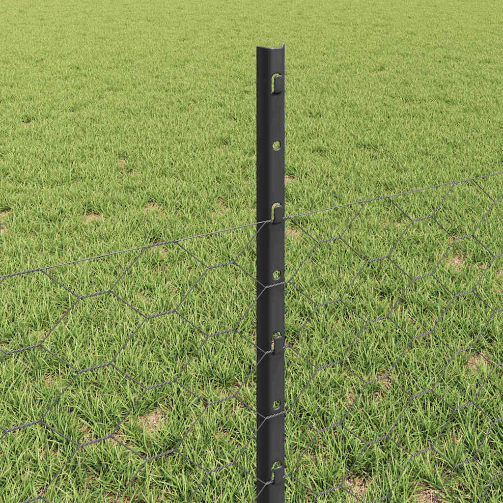 Zavarena žičana ograda 10 x 0,5 m (Š x V) Čelik premazan PVC-om