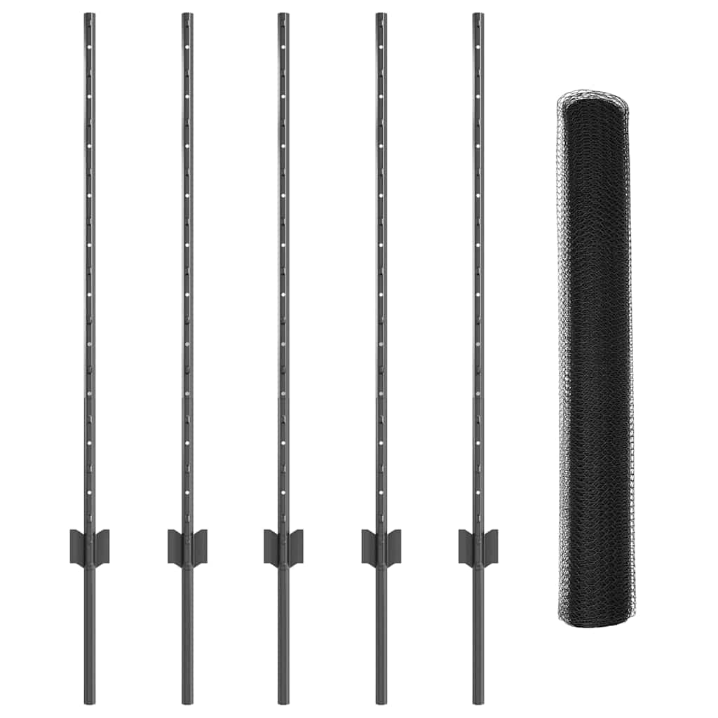 Zavarena žičana ograda 10 x 1 m (Š x V) Čelik premazan PVC-om