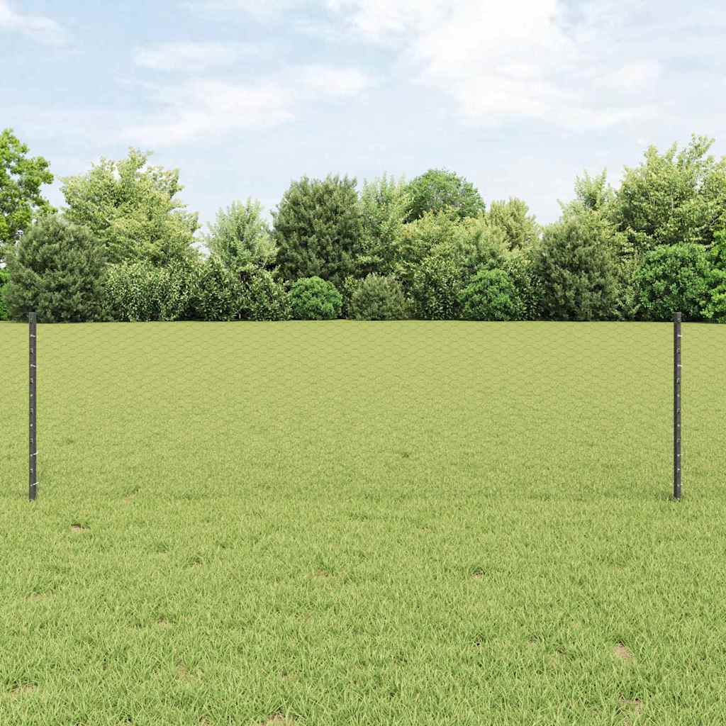 Zavarena žičana ograda 25 x 0,6 m (Š x V) Čelik premazan PVC-om