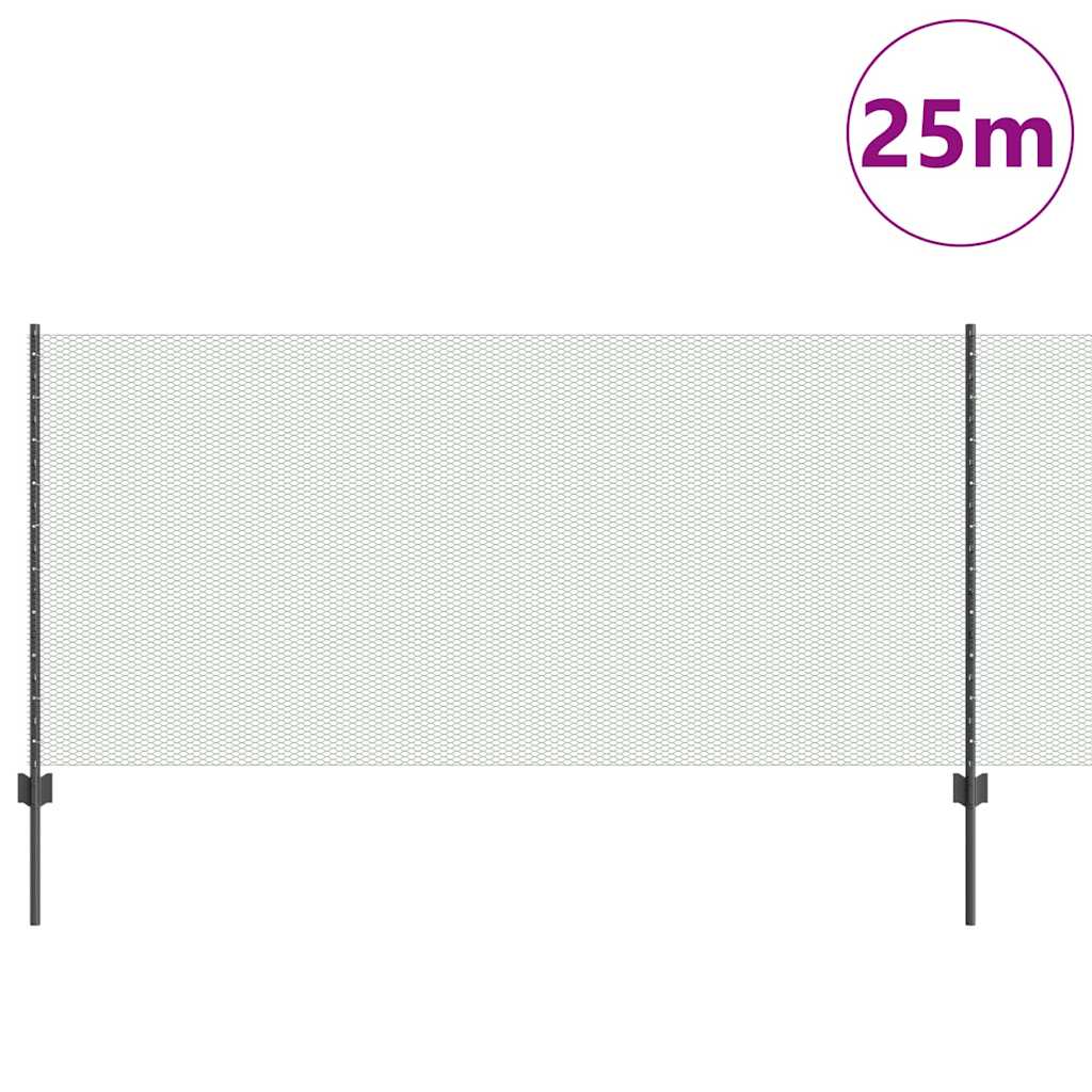 Zavarena žičana ograda 25 x 1 m (Š x V) Čelik premazan PVC-om