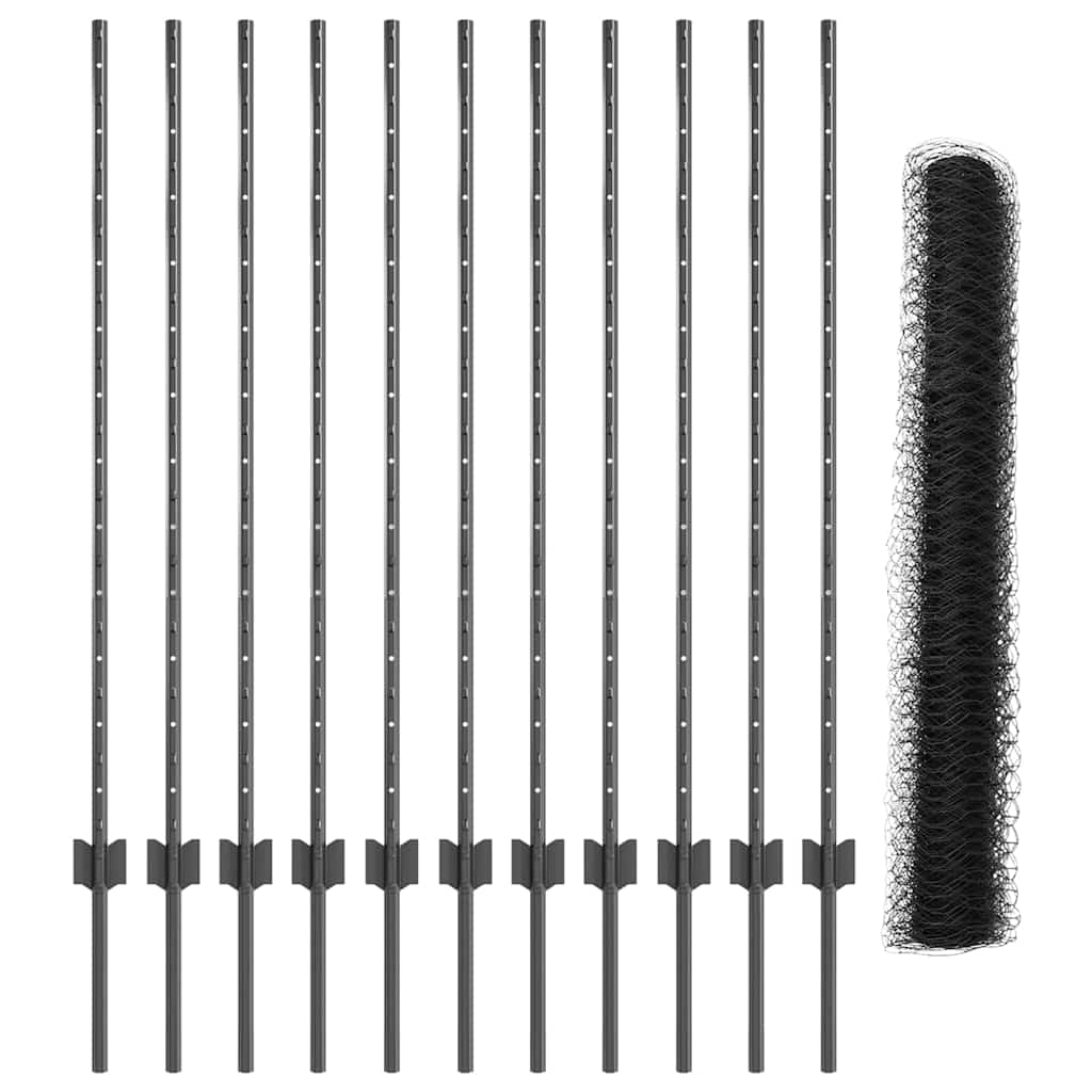 Zavarena žičana ograda 25 x 1,2 m (Š x V) Čelik premazan PVC-om