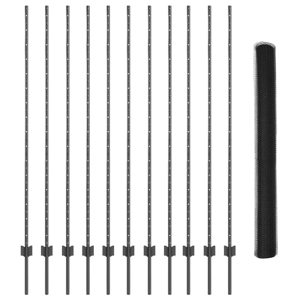 Zavarena žičana ograda 25 x 1,6 m (Š x V) Čelik premazan PVC-om
