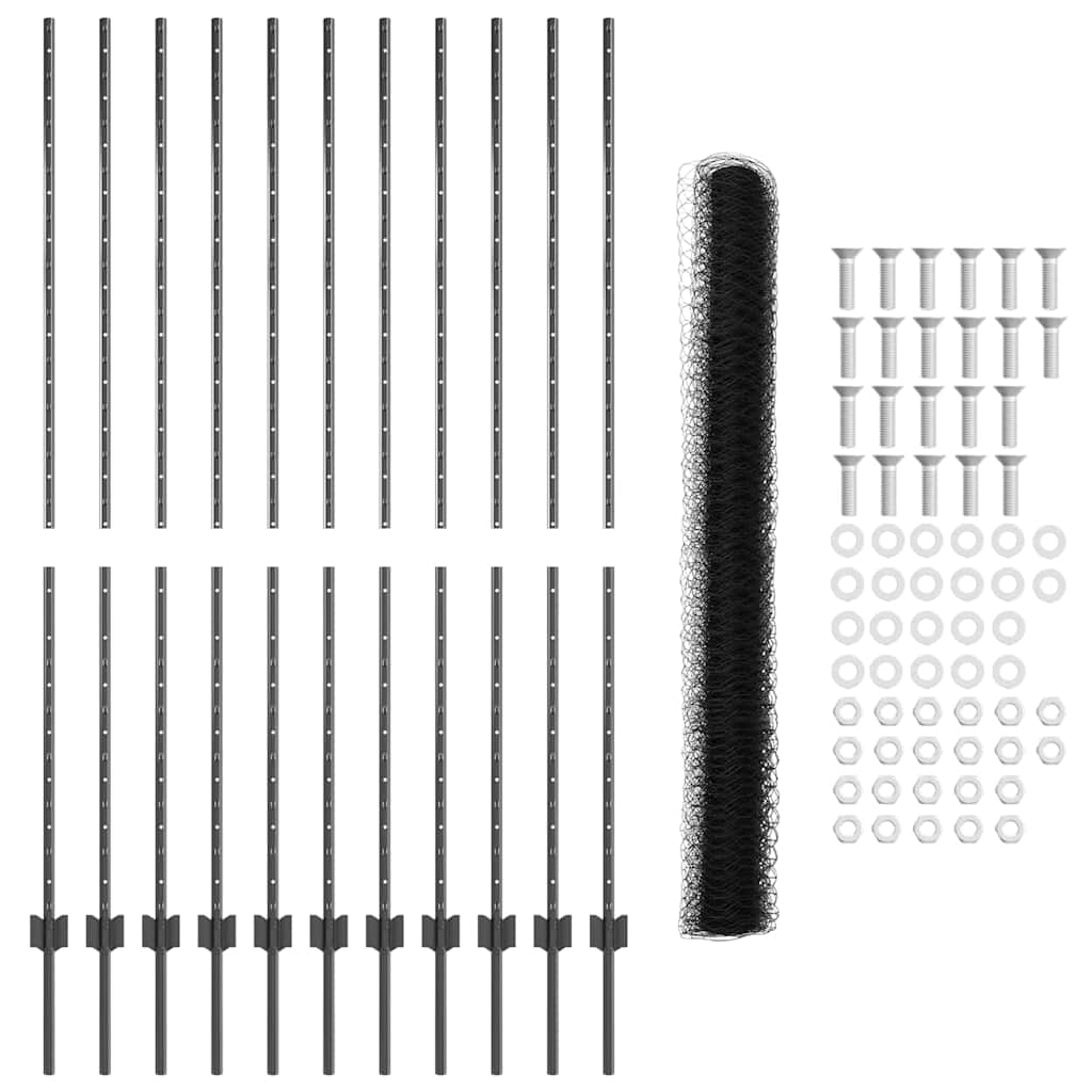 Zavarena žičana ograda 25 x 1,6 m (Š x V) Čelik premazan PVC-om