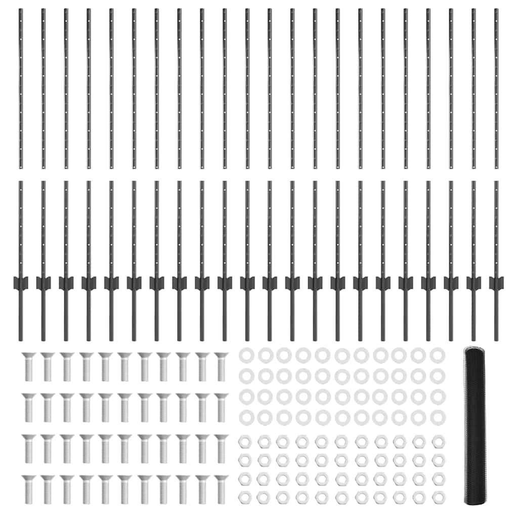 Zavarena žičana ograda 50 x 1,2 m (Š x V) Čelik premazan PVC-om