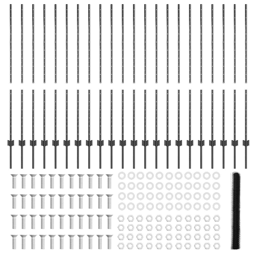 Zavarena žičana ograda 50 x 1,4 m (Š x V) Čelik premazan PVC-om