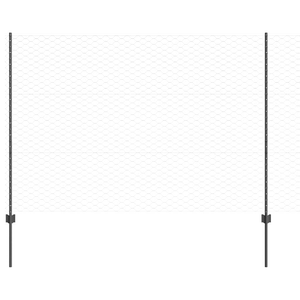 Zavarena žičana ograda 50 x 1,5 m (Š x V) Čelik premazan PVC-om
