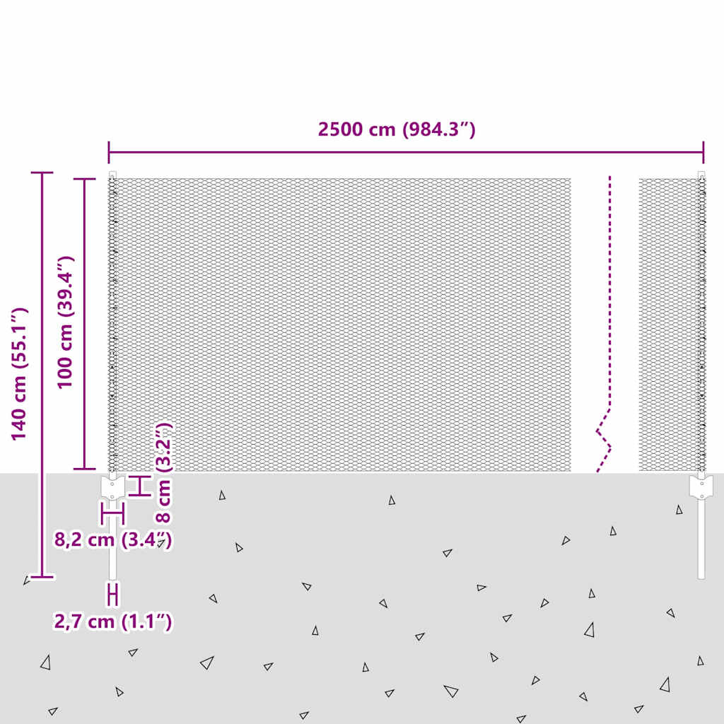 Zavarena žičana ograda 25 x 1 m (Š x V) Vruće pocinčani čelik