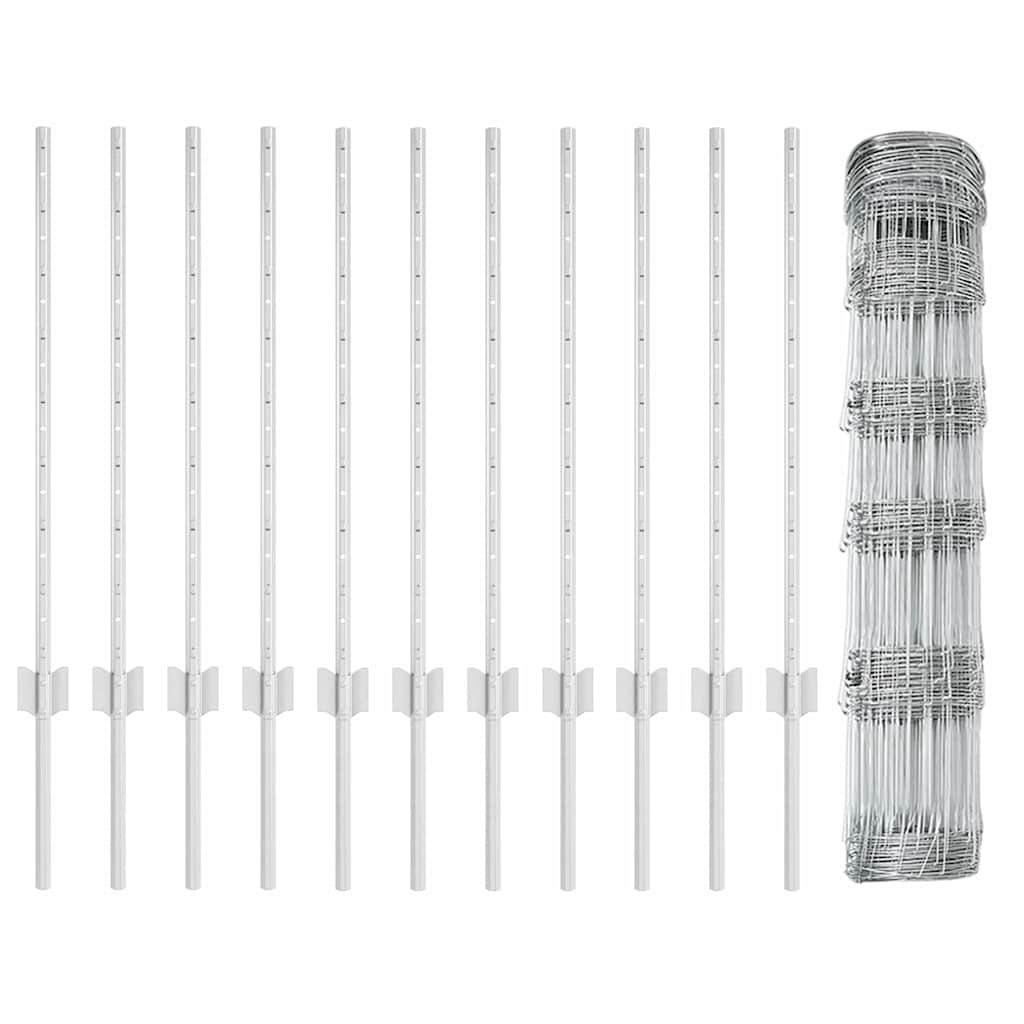 Divlja Ograde s Stupovima 50 x 0,8 m (Š x V)