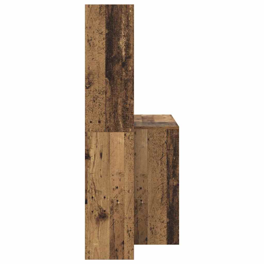 Stol s policom Staro drvo 138,5 x 55 x 143 cm Konstruirano drvo