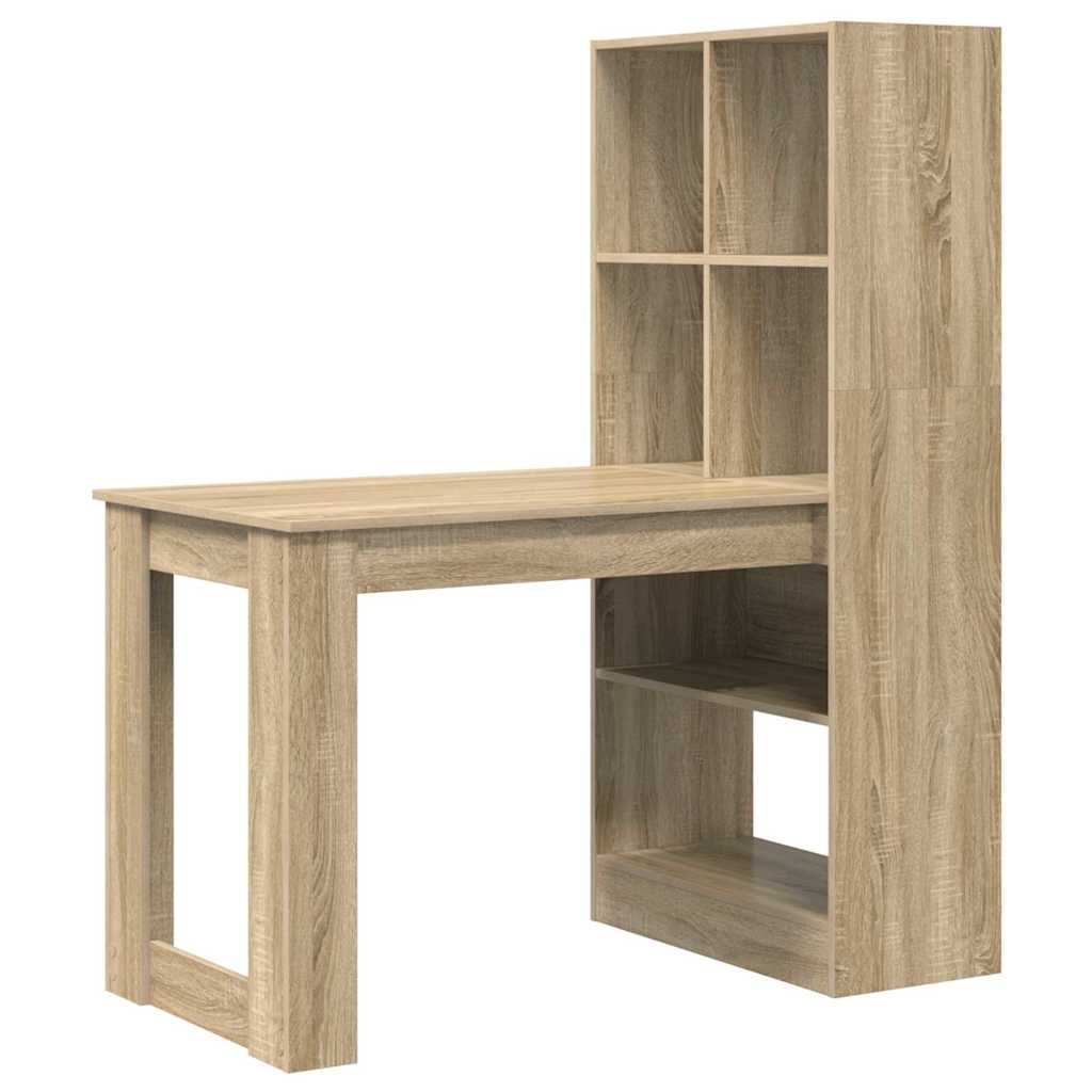 Stol s policom Sonoma hrast 122 x 67 x 145 cm Konstruirano drvo