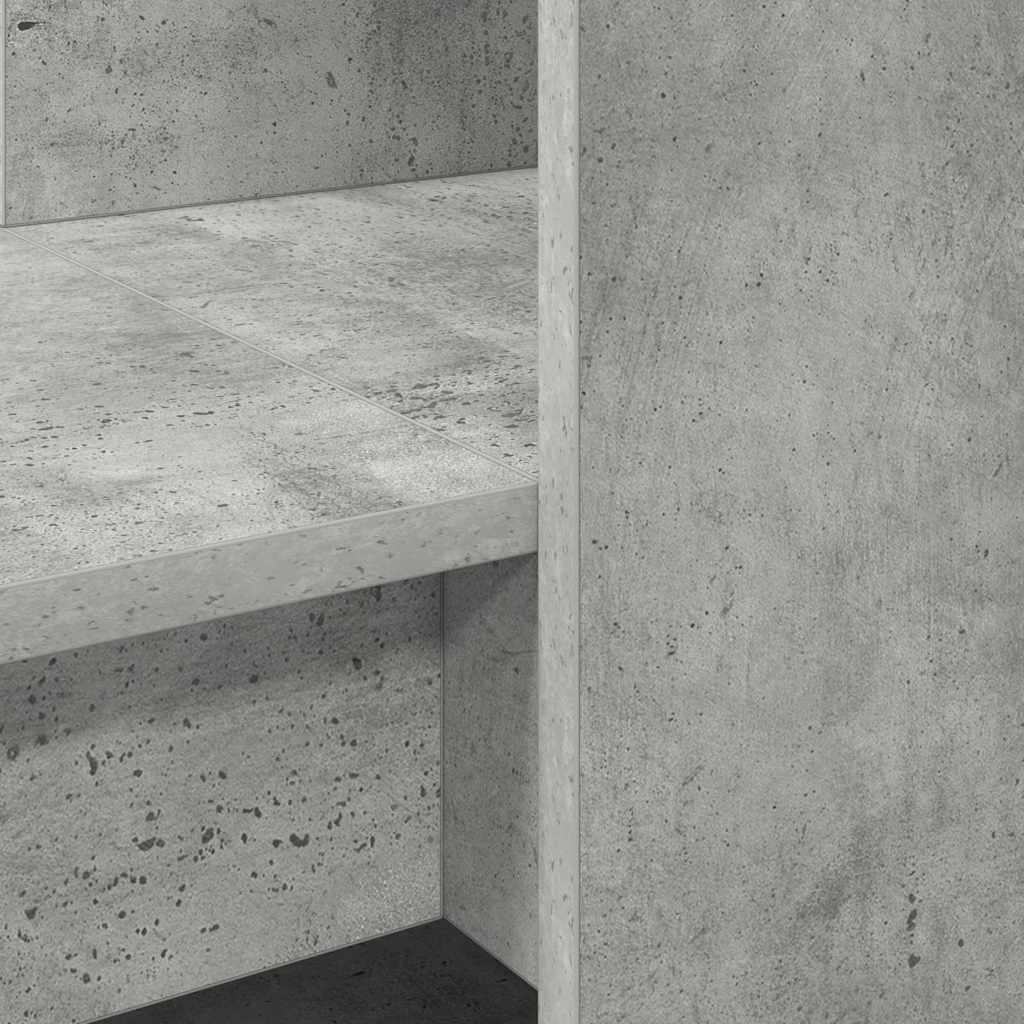 Stol Betonski sivi 122 x 67 x 145 cm Konstruirano drvo