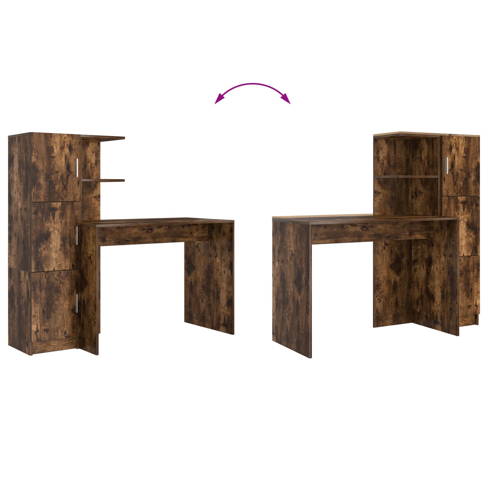 Stol 2 pcs Dimljeni hrast