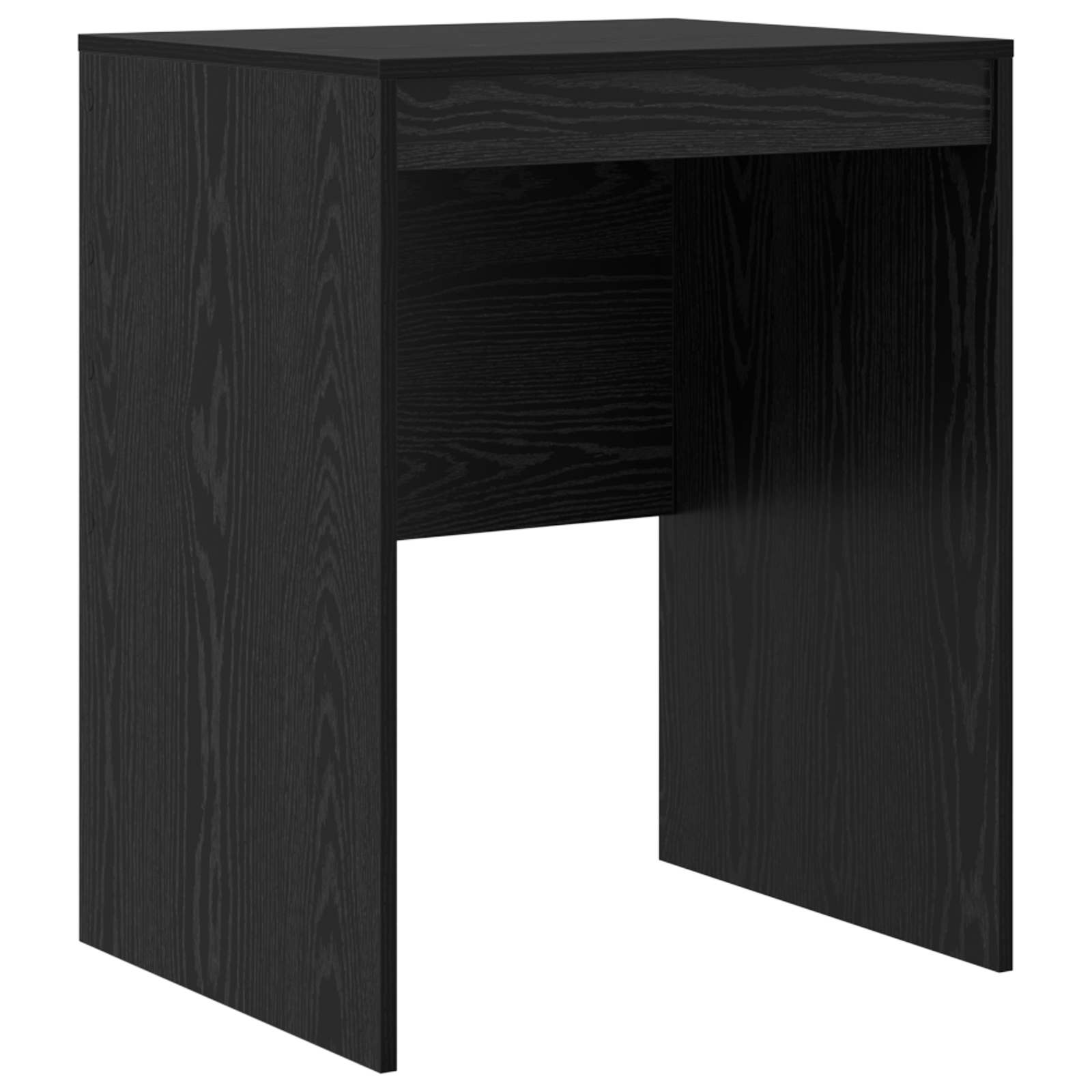 Stol s ladicama s policom s pohranom 2 pcs Crni hrast