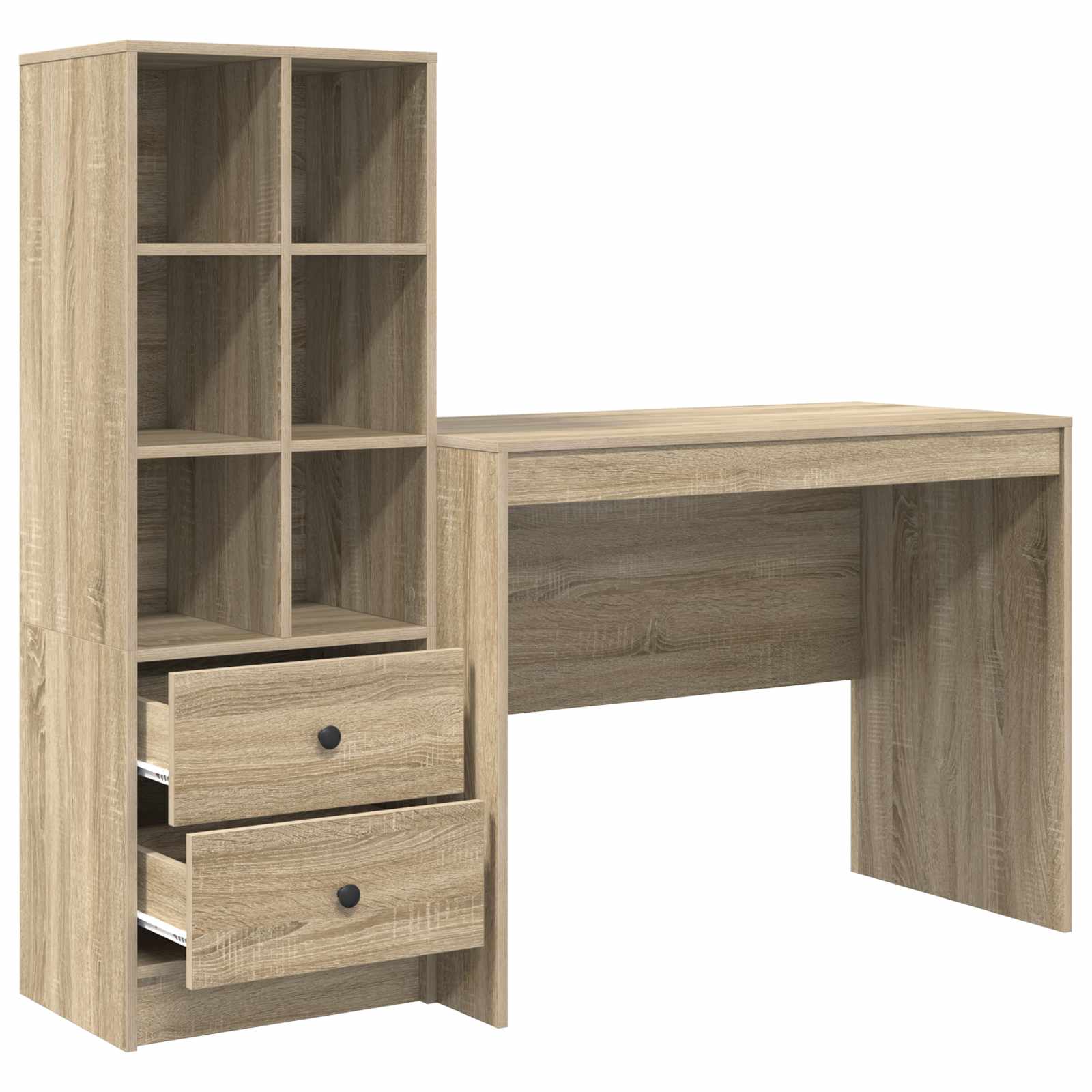 Stol s ladicama 2 pcs Sonoma hrast