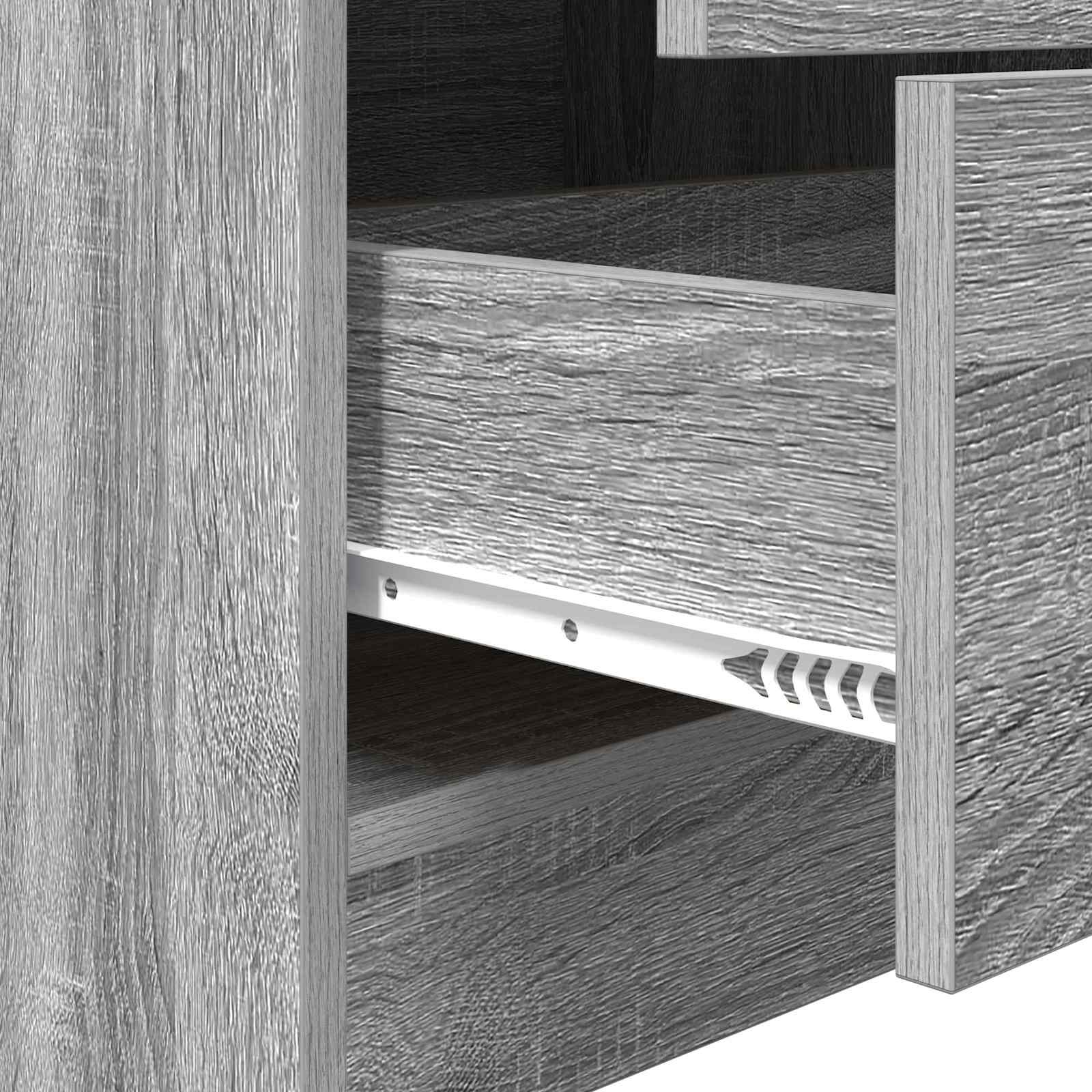 Stol s ladicama 2 pcs Siva Sonoma