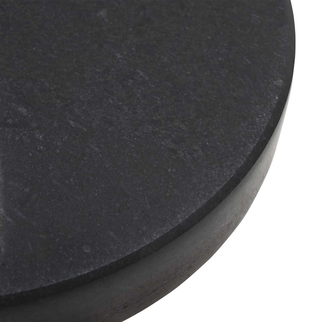 Baza za suncobran 30kg Crna Granite i nerđajući čelik Kružni