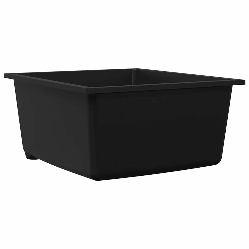 Kuhinjski umivaonik Crna 38 x 44 x 20 cm Granit