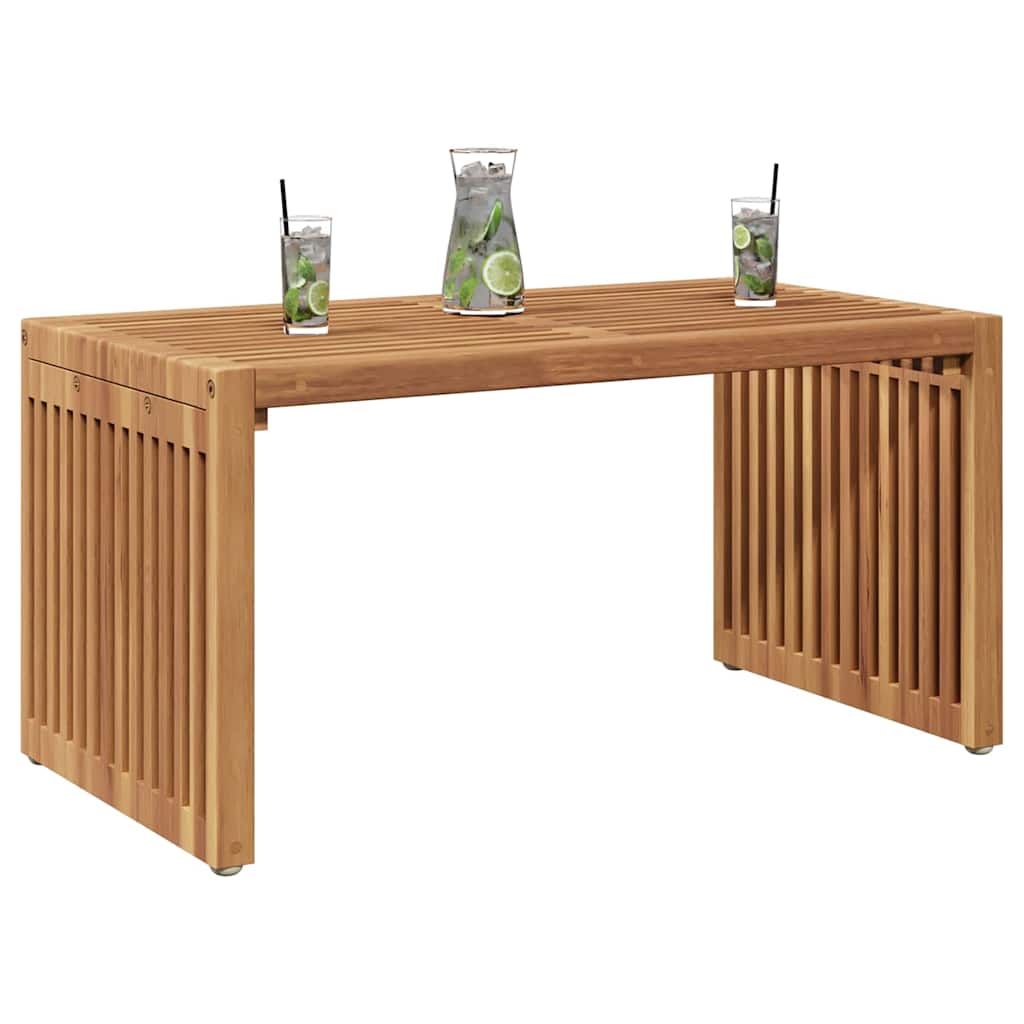 Vrtni bočni stol Smeđa 70 x 37,5 x 35,5 cm Čvrsto teak drvo