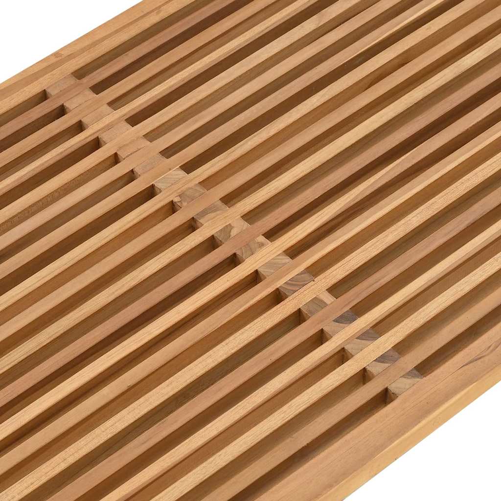 Vrtni bočni stol Smeđa 110 x 55 x 35,5 cm Čvrsto teak drvo