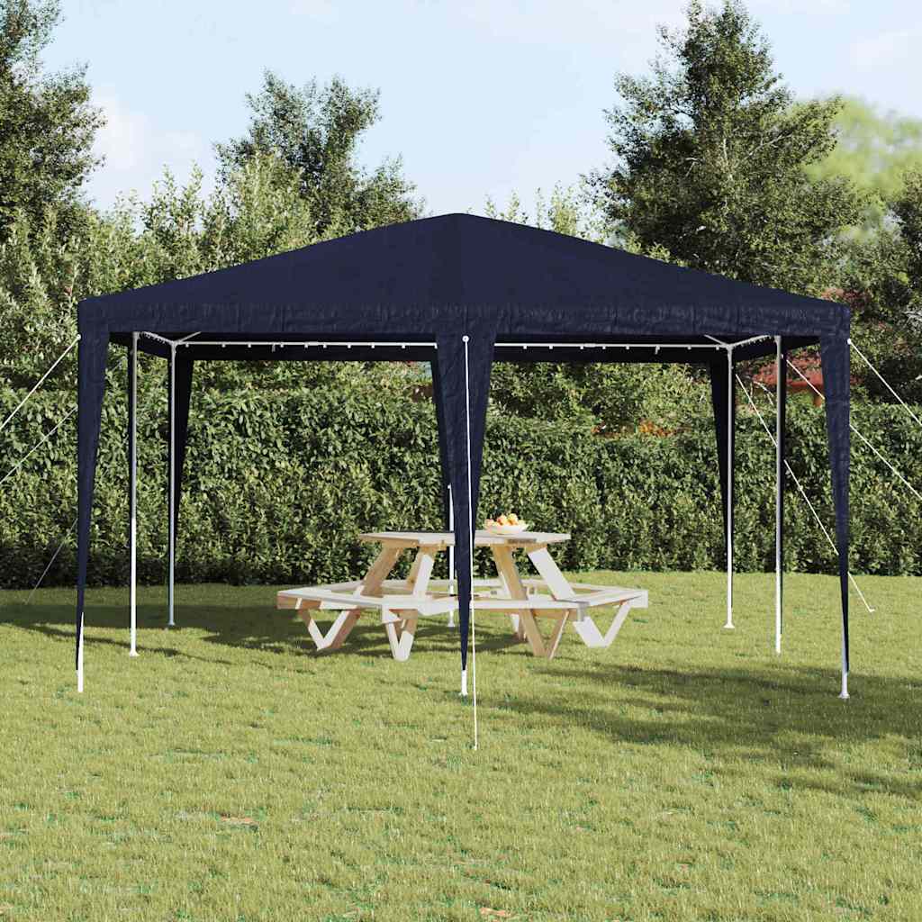 Šator za zabave Plava 400 x 400 x 266 cm Polietilen i čelik