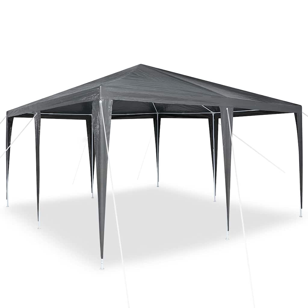 Šator za zabave Antracit 400 x 400 x 266 cm Polietilen i čelik
