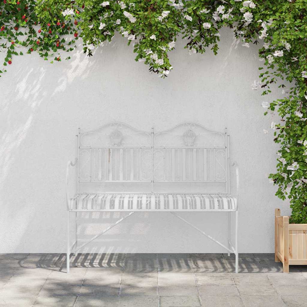 Vrtna klupa Antič White 103,5 x 59 x 89 cm Čelik