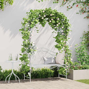 Vrtna klupa Antič White 121 x 48 x 200 cm Čelik