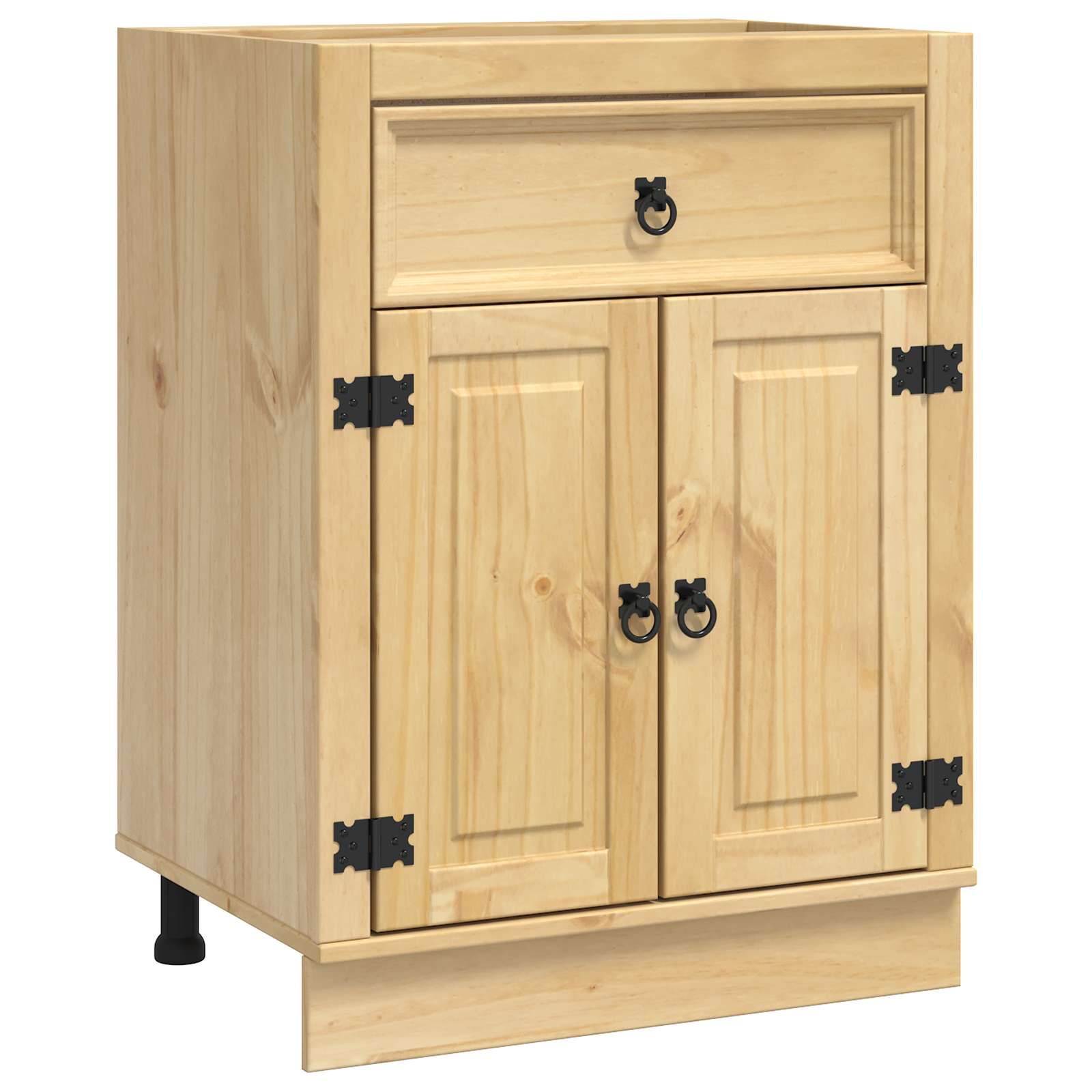 Cabinet SKI Medeno Smeđa 60 x 46 x 81,5 cm Čvrsto borovo drvo