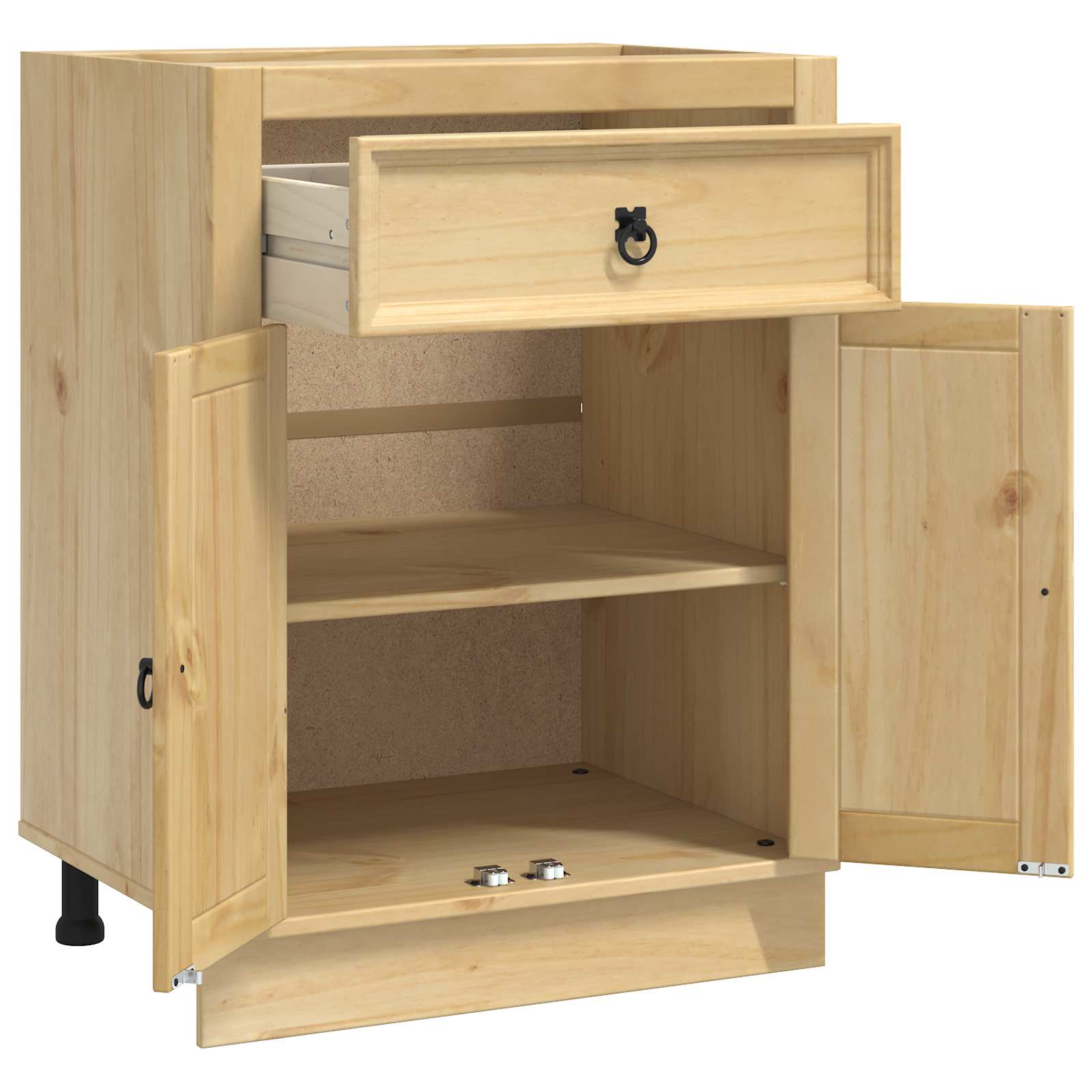 Cabinet SKI Medeno Smeđa 60 x 46 x 81,5 cm Čvrsto borovo drvo