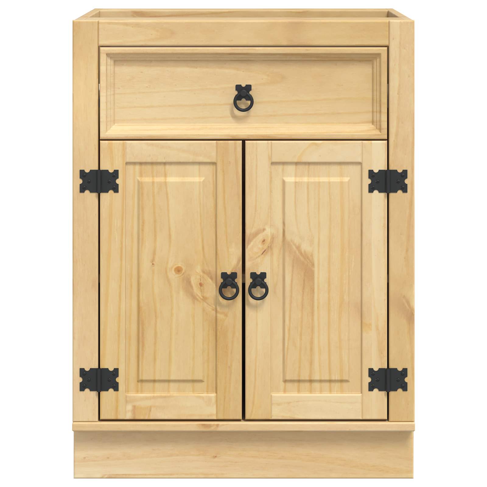 Cabinet SKI Medeno Smeđa 60 x 46 x 81,5 cm Čvrsto borovo drvo