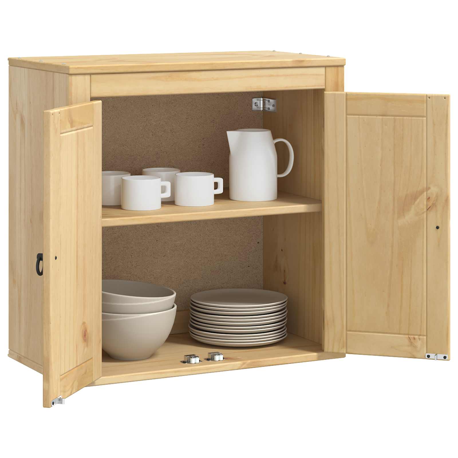 Cabinet SKI Medeno Smeđa 60 x 32 x 60 cm Čvrsto borovo drvo