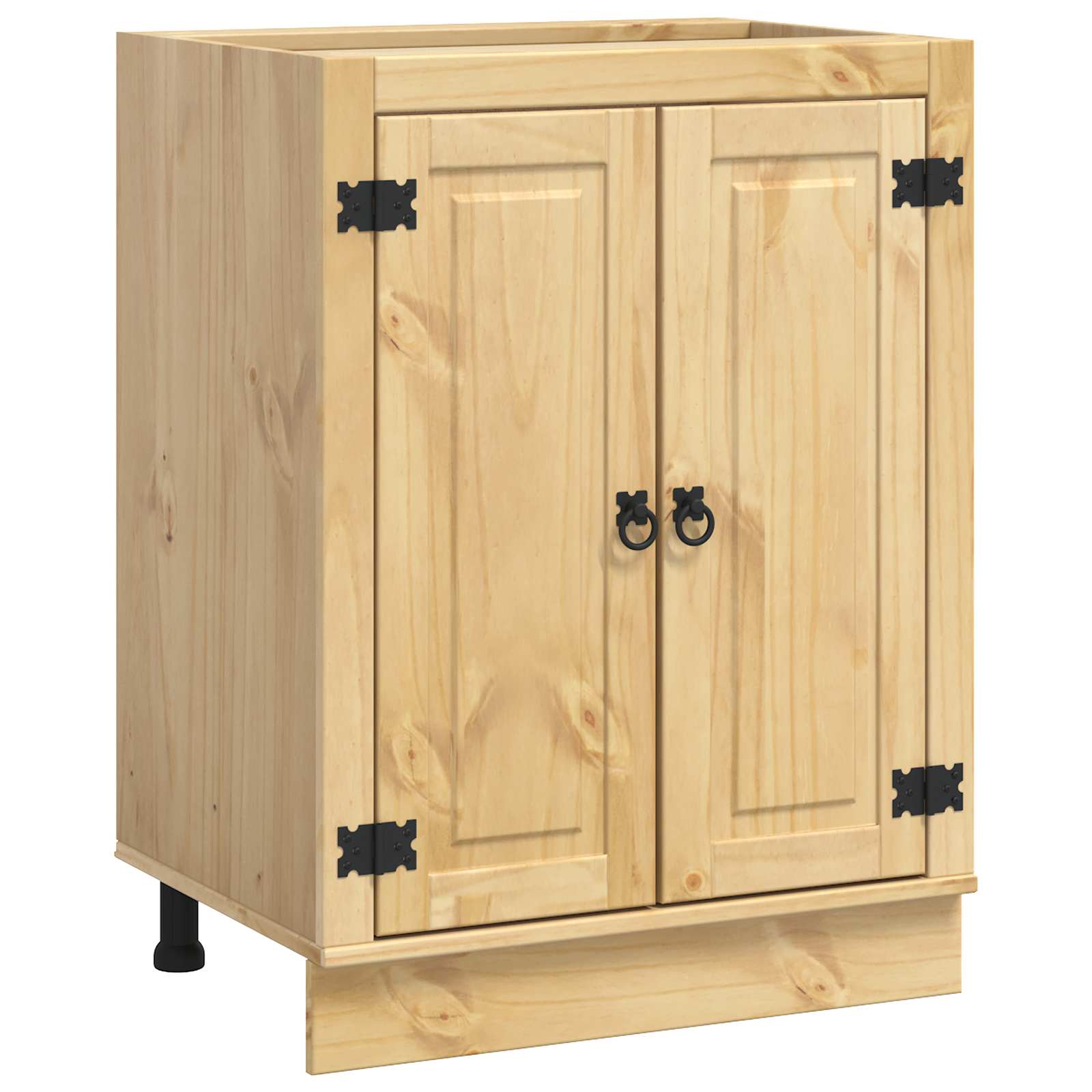 Cabinet SKI Medeno Smeđa 60 x 46 x 81,5 cm Čvrsto borovo drvo
