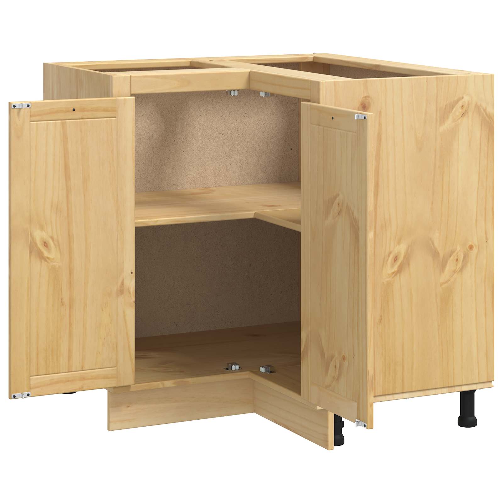 Cabinet SKI Medeno Smeđa 80 x 80 x 81 cm Čvrsto borovo drvo