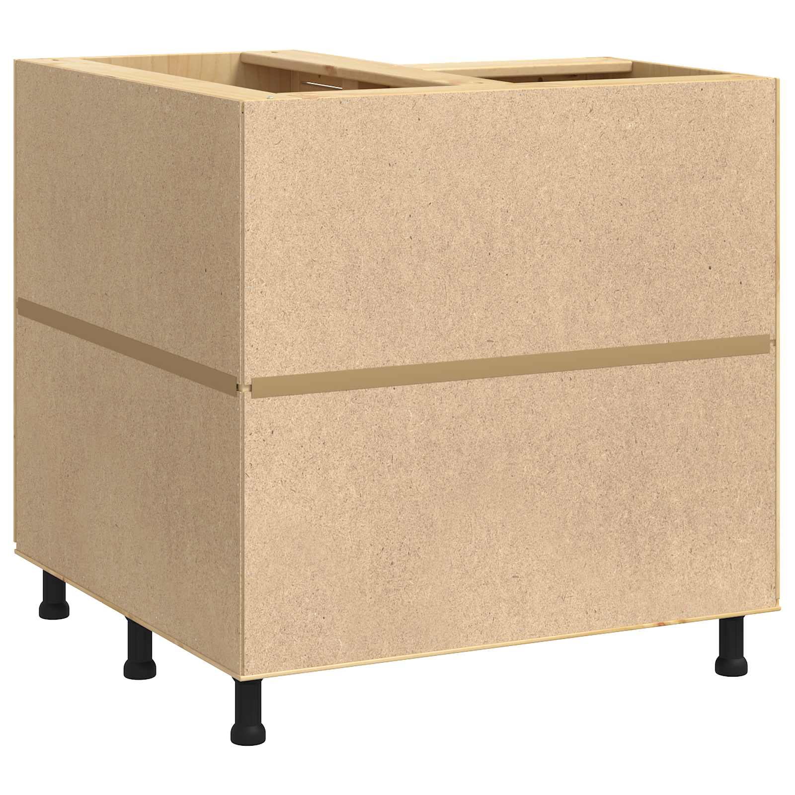 Cabinet SKI Medeno Smeđa 80 x 80 x 81 cm Čvrsto borovo drvo