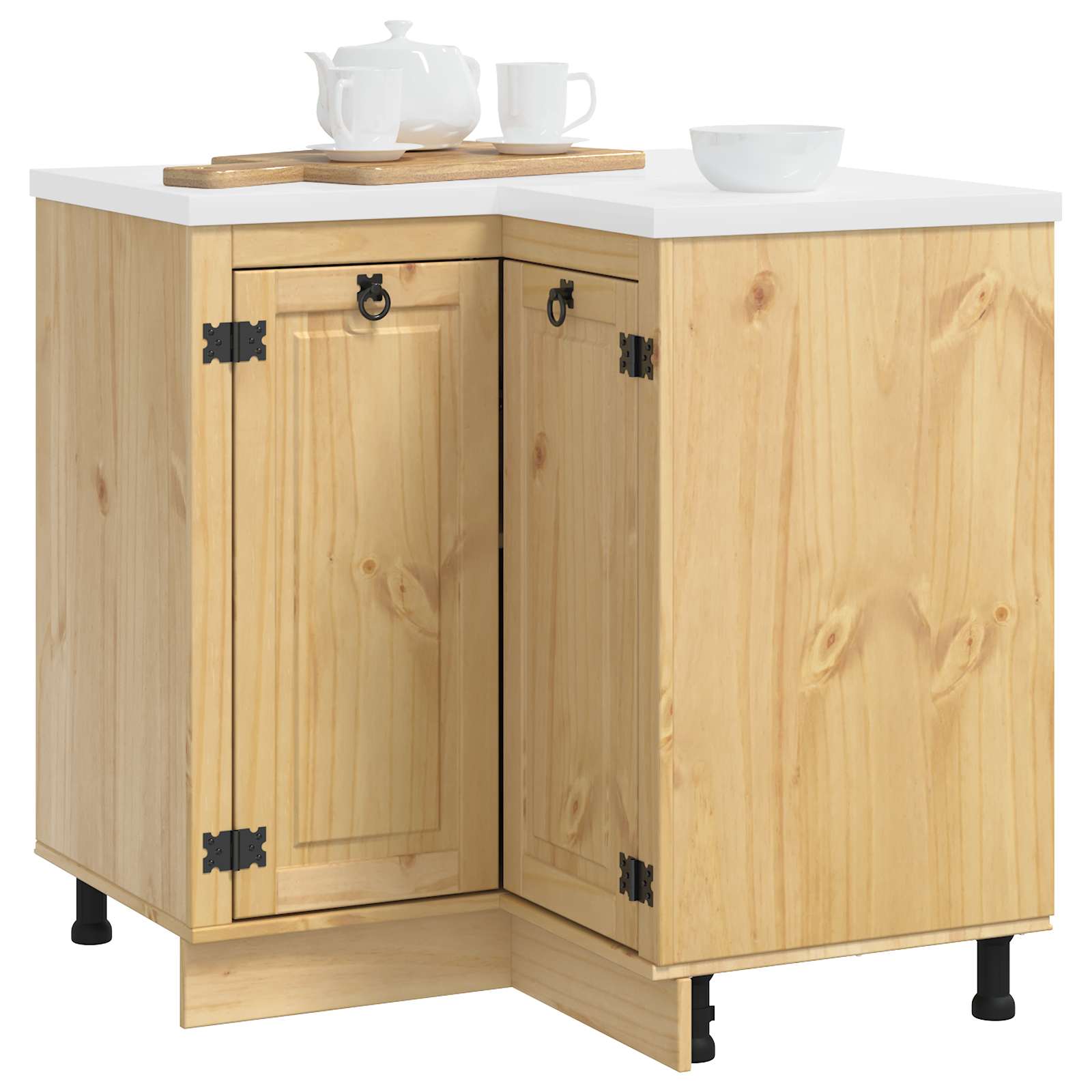 Cabinet SKI Medeno Smeđa 80 x 80 x 81 cm Čvrsto borovo drvo