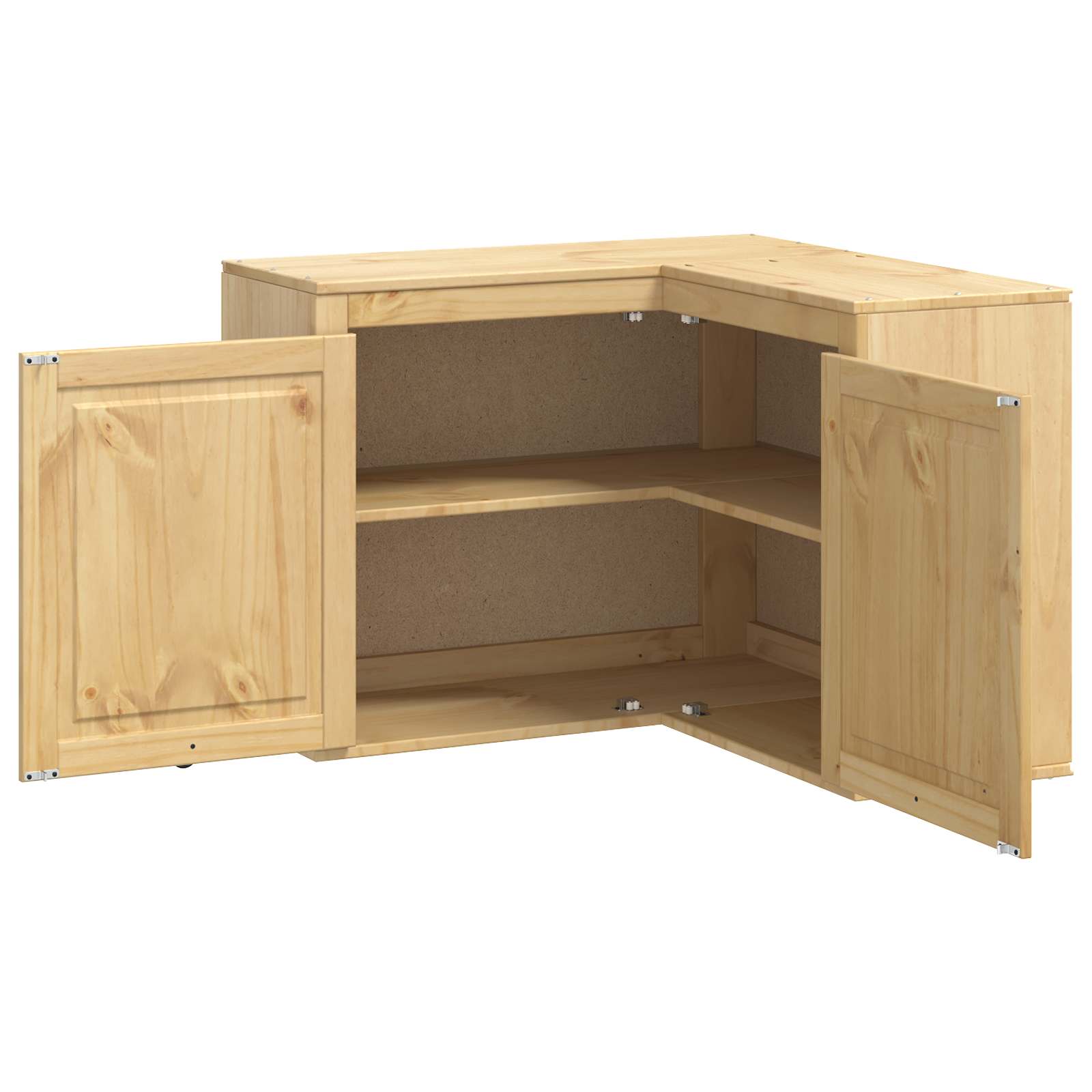 Cabinet SKI Medeno Smeđa 80 x 80 x 60 cm Čvrsto borovo drvo