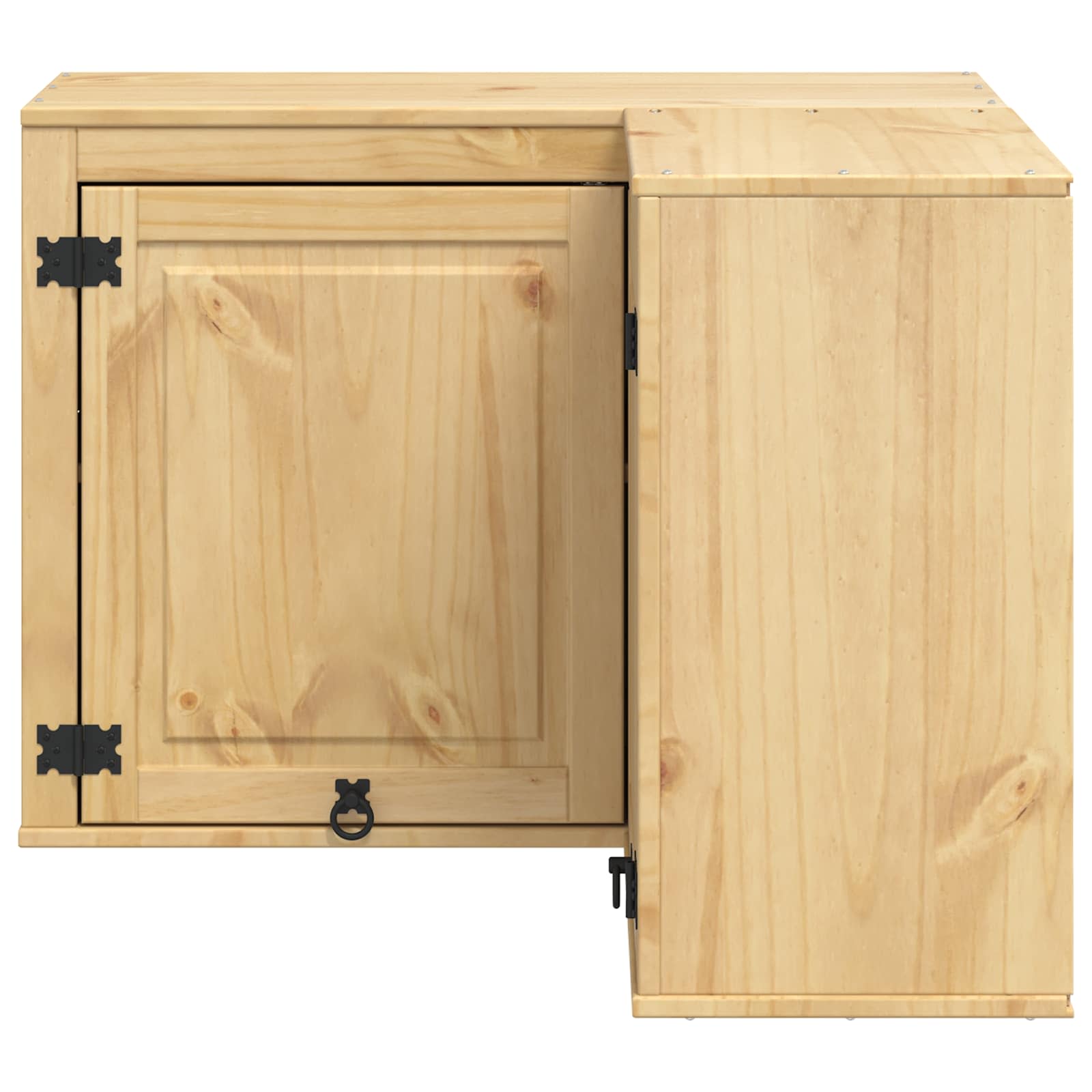 Cabinet SKI Medeno Smeđa 80 x 80 x 60 cm Čvrsto borovo drvo