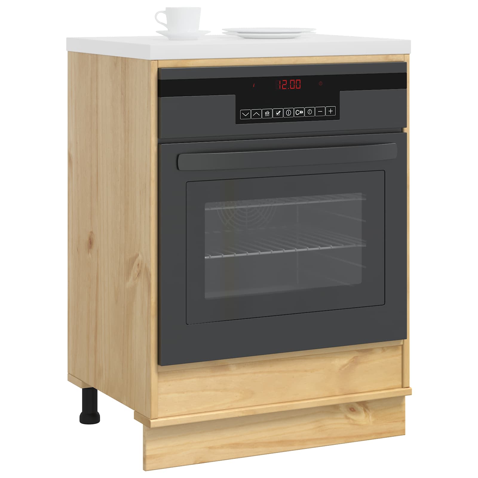 Cabinet SKI Medeno Smeđa 60 x 46 x 81 cm Čvrsto borovo drvo