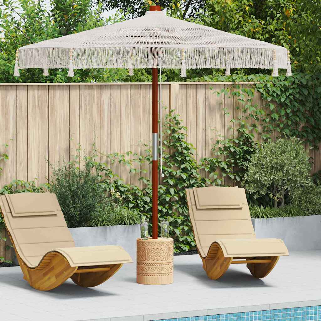 Makrame suncobransko Krema 252.5 x 252.5 x 260 cm