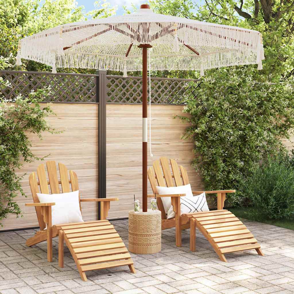 Makrame suncobransko Krema 252.5 x 252.5 x 260 cm