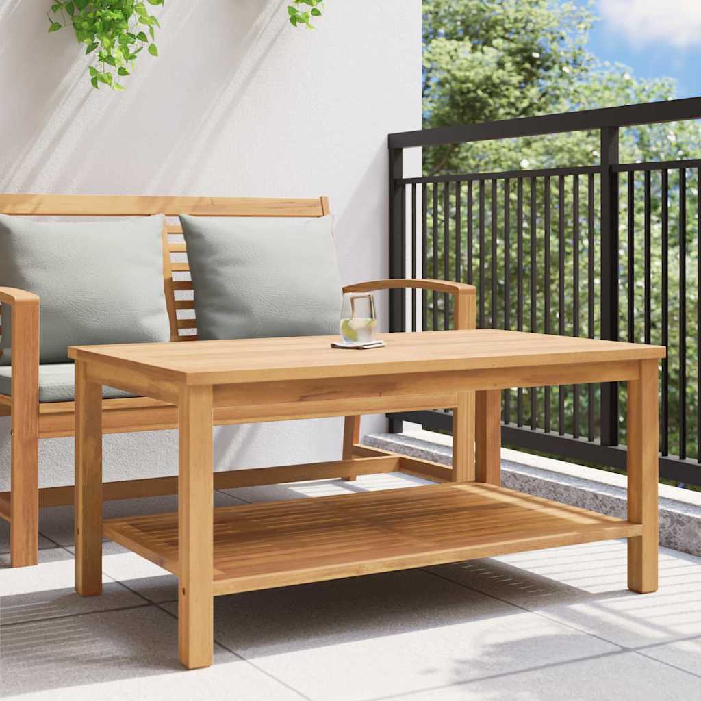 Kava Stol s pohranom Smeđa 110 x 55 x 45 cm Čvrsto teak drvo
