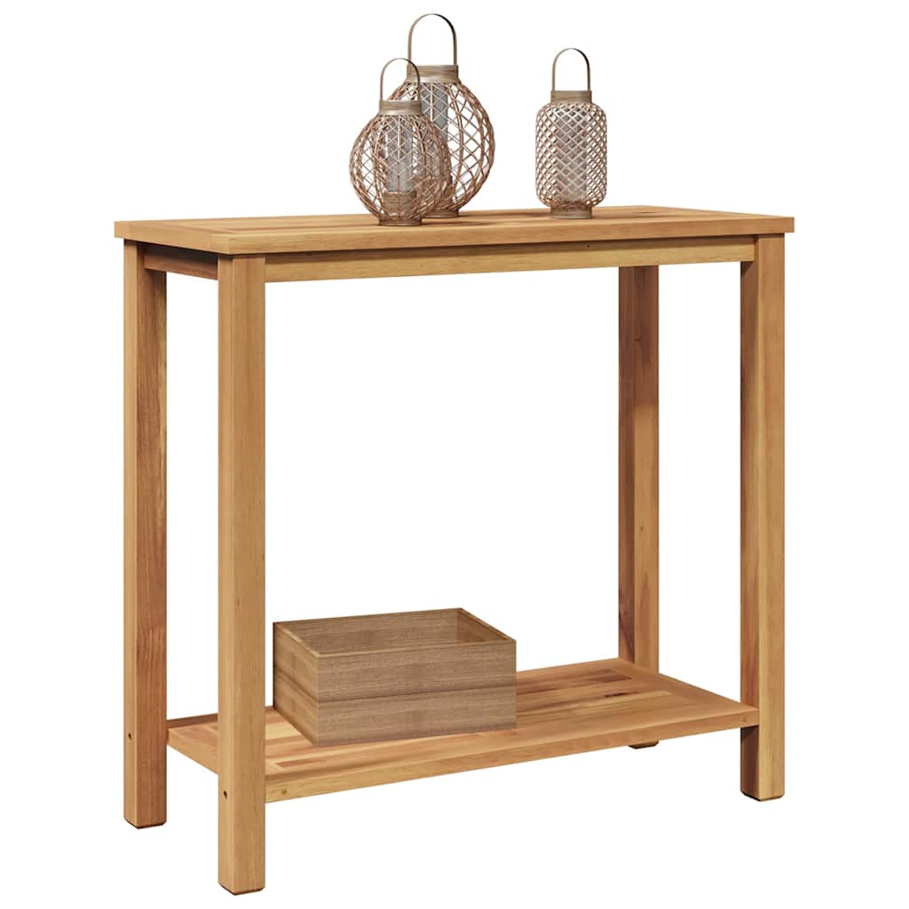 Konzolna stolica Smeđa 80 x 35 x 75 cm Čvrsto teak drvo