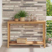 Konzolna stolica Smeđa 110 x 40 x 75 cm Čvrsto teak drvo