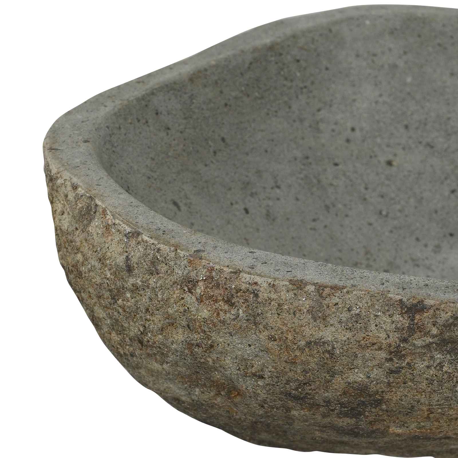 Umivaonik od riječnog kamena Svijetlo siva 52 x 40 x 15 cm