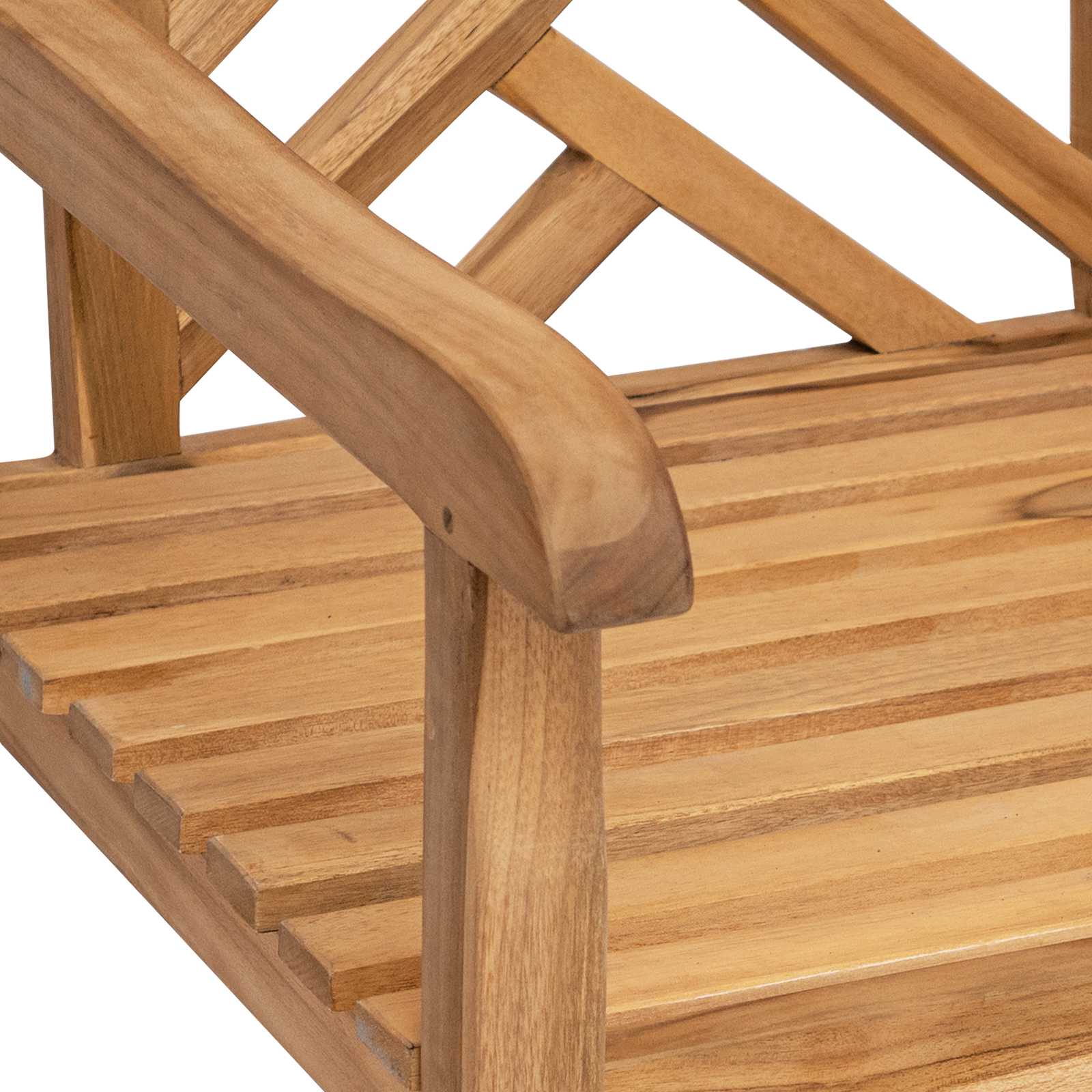 Vrtna stolica 2 pcs 60 x 58 x 90 cm Čvrsto teak drvo