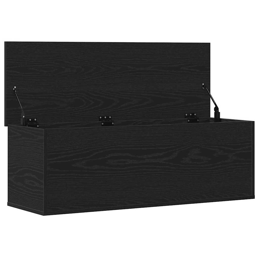 Kutija za spremanje s pohranom Crni hrast 102 x 35 x 35 cm