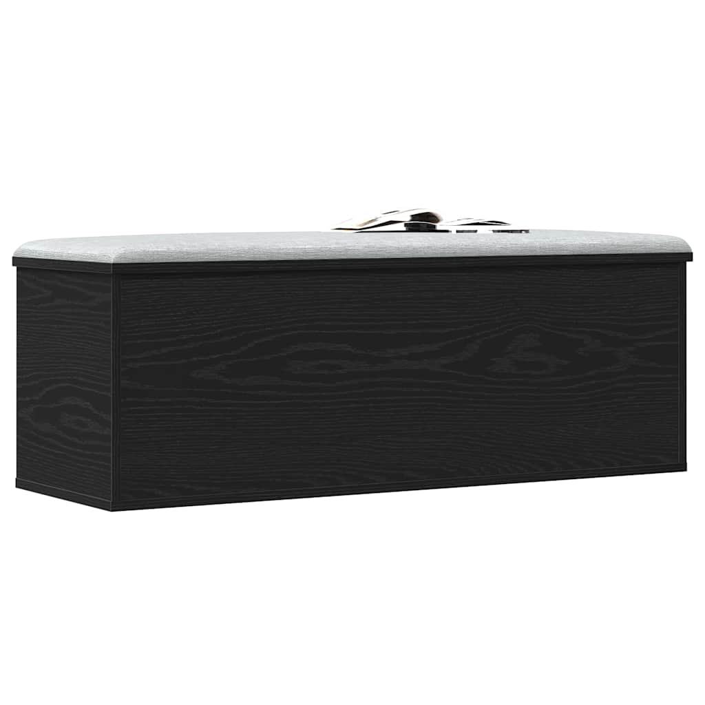 Kutija za spremanje s pohranom Crni hrast 102 x 35 x 35 cm