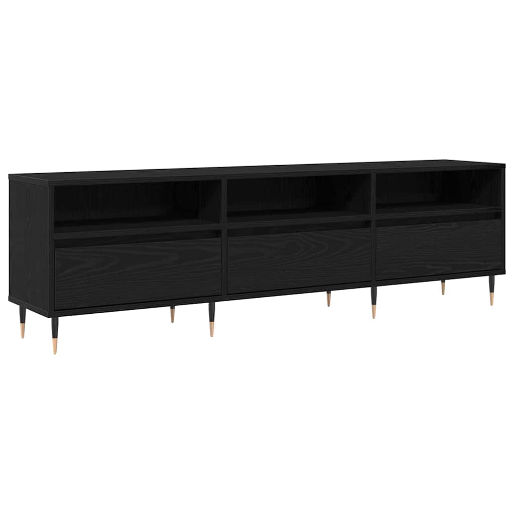 TV ormar Crni hrast 150 x 30 x 45 cm Konstruirano drvo