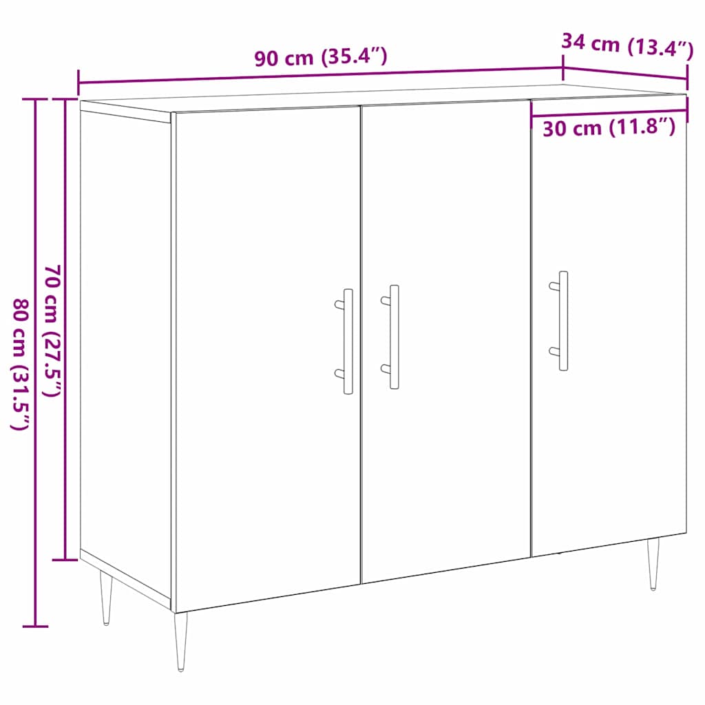 Kreveta Staro drvo 90 x 34 x 80 cm Konstruirano drvo